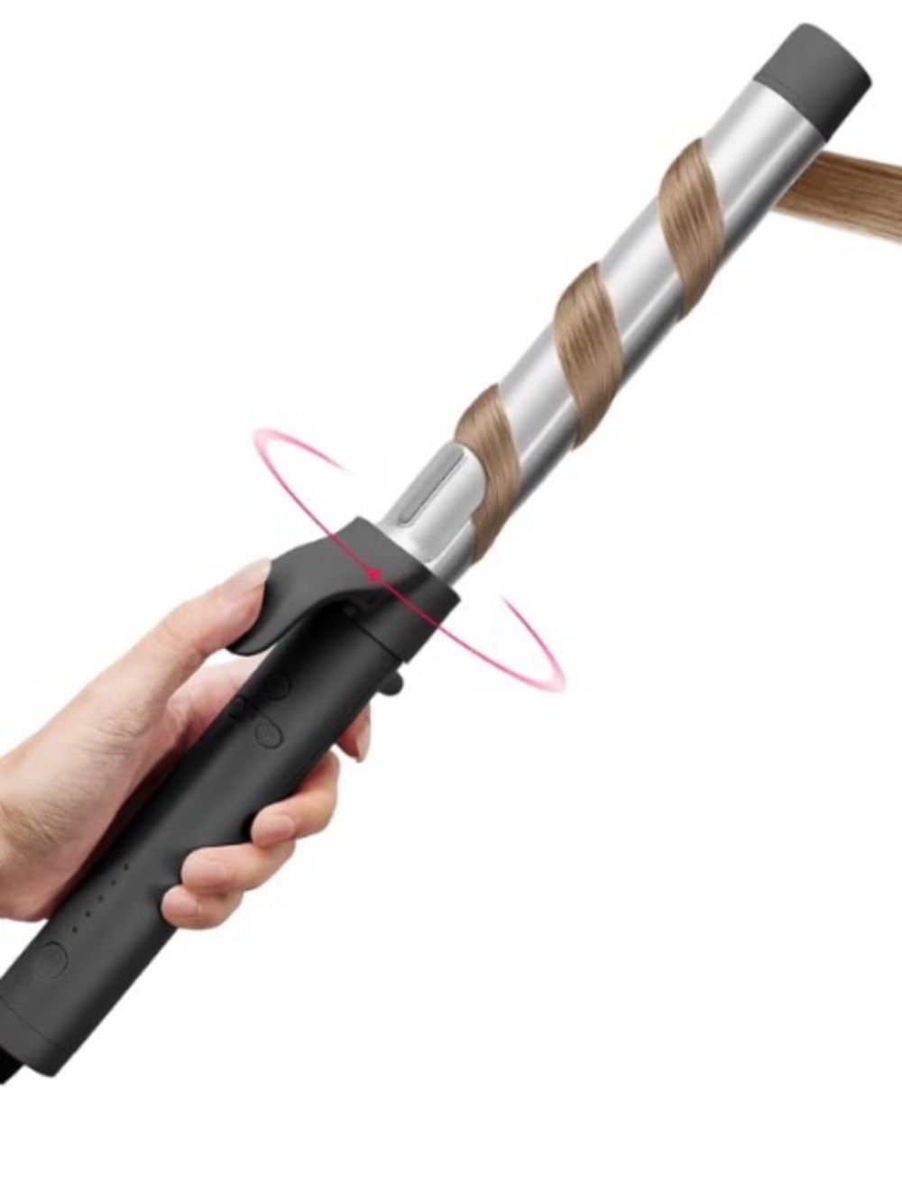 NWOT-TYMO-ROTA AUTOMATIC CURLING IRON IN BLACK-MSRP $100